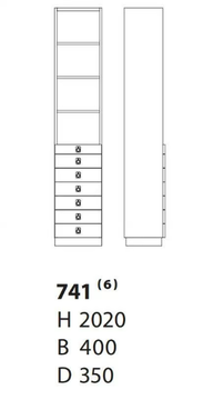 KA72 - Wooden bookcase by Karl Andersson - view 3